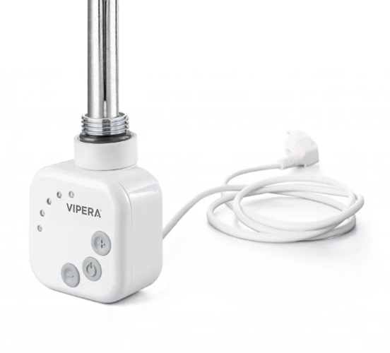 Vipera régulateur thermostatique analogique pour sèche-serviettes 1200W électrique blanc