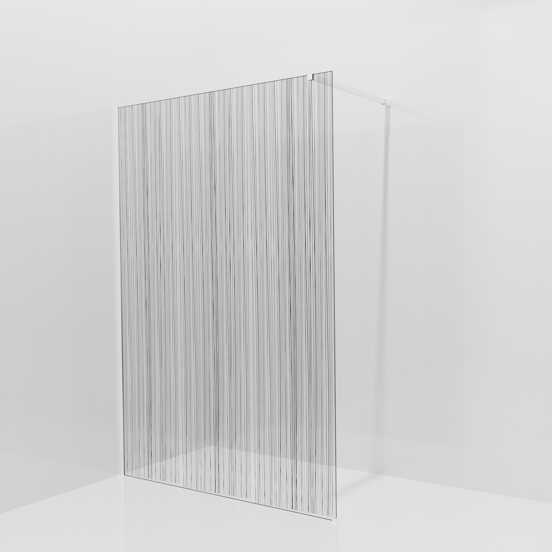 Balmani Modular douche à l'italienne: 140 x 200 cm, Mikado, avec coating, Profil Blanc mat