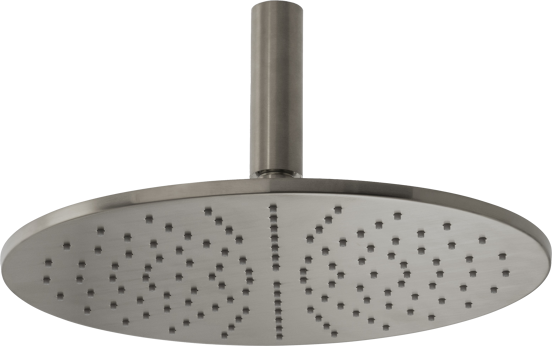 Blaufoss Round 300 Regendusche Duschkopf: Rund, Deckeneinbau, 30 cm, Brushed Gunmetal