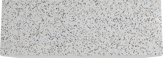Storke Edge meuble salle de bains à poser 150 x 52 cm blanc mat avec Tavola tablette simple ou double en blanc/noir mat terrazzo