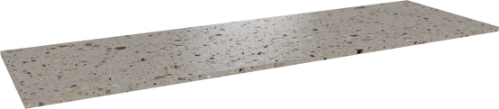 Balmani Stretto enkel of dubbel tablet greige terrazzo 180 x 55 cm