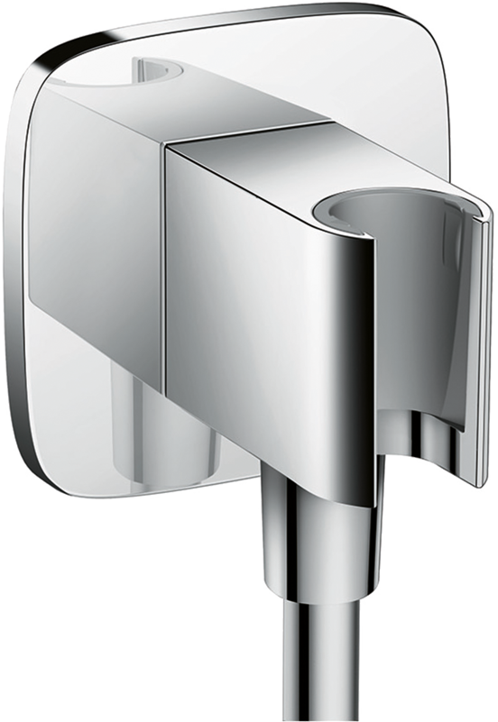 Hansgrohe FixFit Porter E Wandhalter mit Duschschlauchanschluss 1/2" chrom glänzend