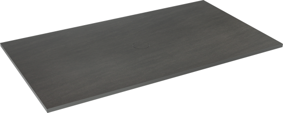 Balmani Studio douchebak 160 x 90 cm keramiek Basalt Black