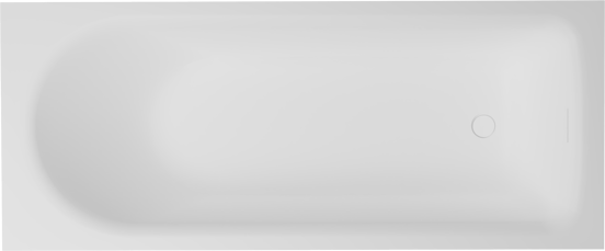 Balmani Rallanta baignoire encastrable mono 170 x 75 cm Solid Surface blanc mat