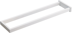 Blaufoss Noma dubbele handdoekhouder wit mat 41cm