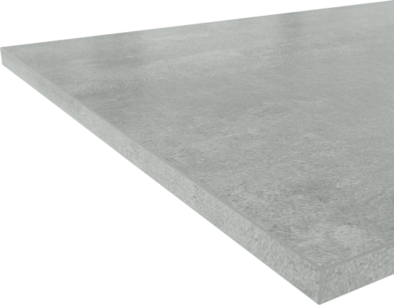 Linie Lado enkel wastafelblad beton donkergrijze melamine 70 x 46 cm
