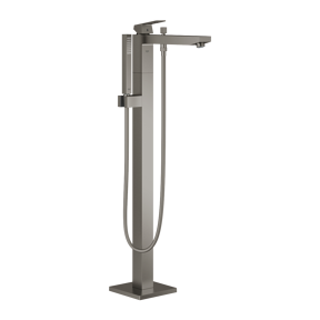 Grohe Eurocube vrijstaande badmengkraan met douchekop Brushed Hard Graphite