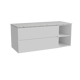 Storke Edge meuble salle de bains avec tablette pour vasques Tavola