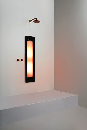 Sunshower One M Infrarot Unterputz black