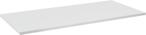 Linie Lado tablette simple ou double marbre composite blanc mat 100 x 46 cm