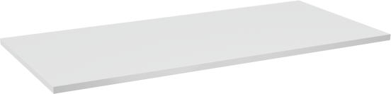 Linie Lado enkel of dubbel wastafelblad mat wit composiet marmer 100 x 46 cm