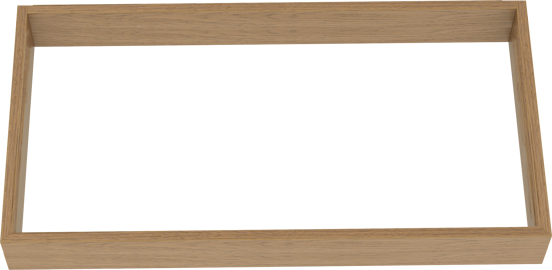 Balmani Legno socle pour meuble sous-vasque chêne vieilli 90 x 52,5 cm