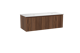 Balmani Idra meuble salle de bains avec tablette pour vasques Facetta