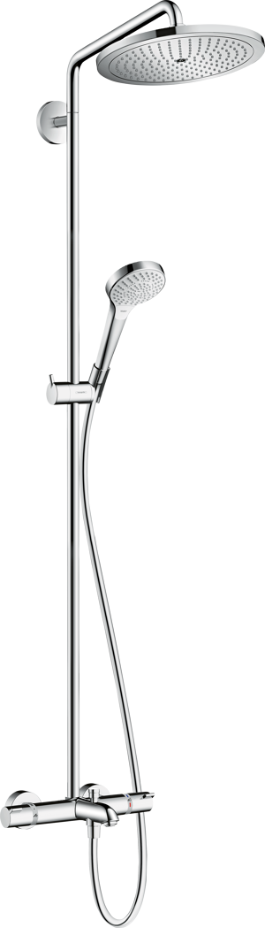 Hansgrohe Croma Select S280 thermostatische kraan regendoucheset glanzend chroom