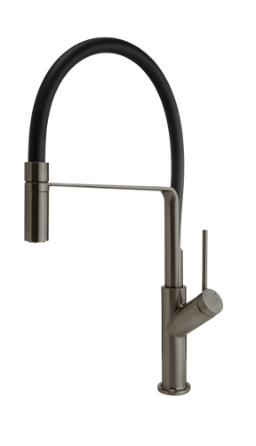 Blaufoss District robinet de cuisine avec douchette extractible Brushed GunMetal