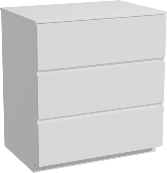 Storke Edge staand badkamermeubel 75 x 52 cm mat wit met Tavola enkel tablet in solid surface mat wit