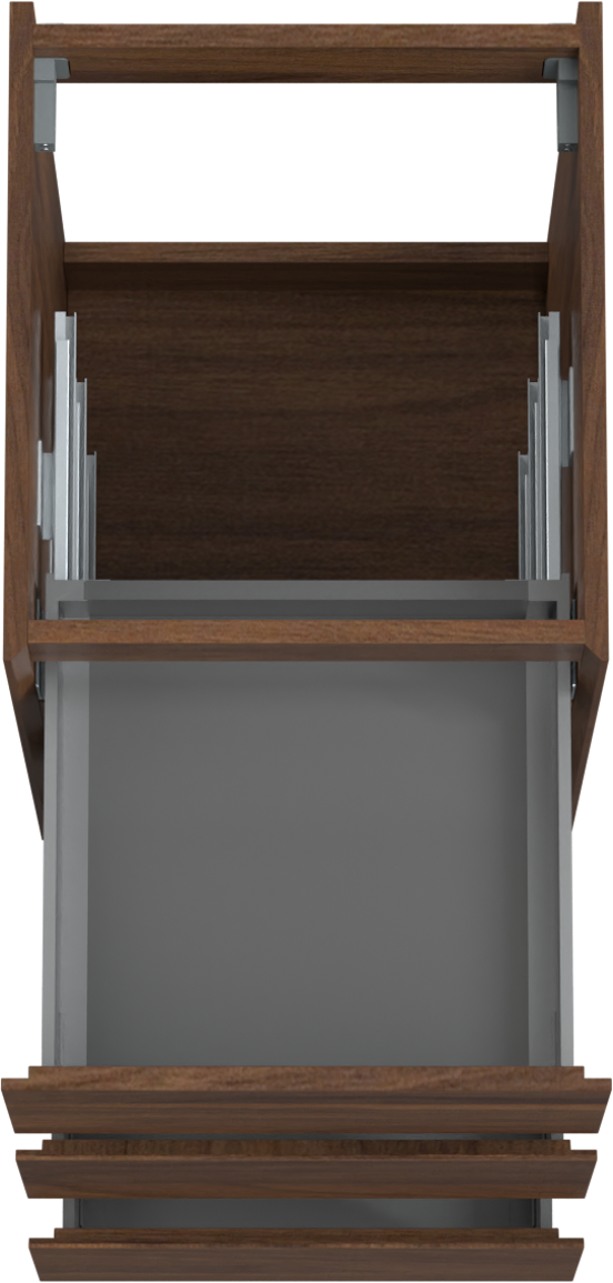 Storke Edge meuble sous-vasque a poser 45 x 52 cm noyer 3 tiroirs