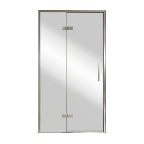 Balmani Senses Design porte pivotante à gauche 120 cm x 210 cm verre Miroir Reflex, Profil chrome