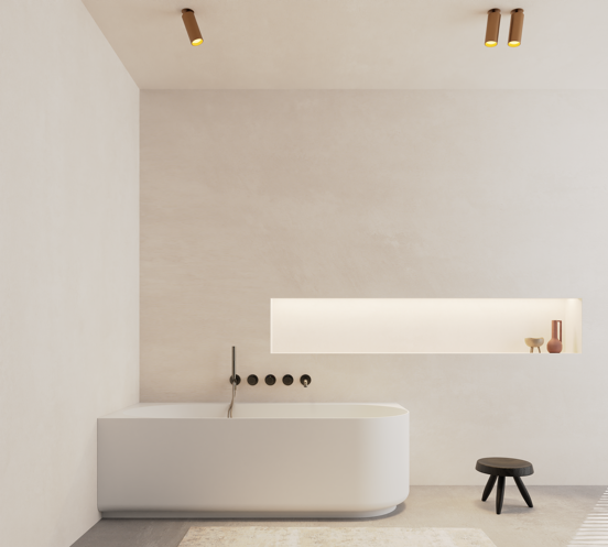 Balmani Scala baignoire d'angle gauche baignoire duo 175 x 80 cm Solid Surface blanc mat