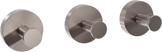 Blaufoss Harmony set haakjes 3 stuks Brushed CoolMetal