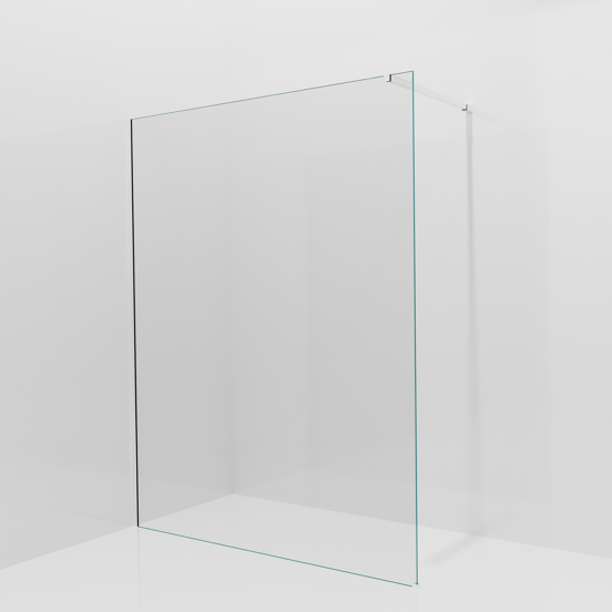 Balmani Modular Walk-In Dusche: 160 x 200 cm, Klarglas, inklusive Coating, Profil Chrom glänzend