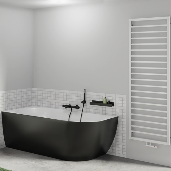 Blaufoss Apollo robinet de bain robinet thermostatique montage mural extérieur noir mat