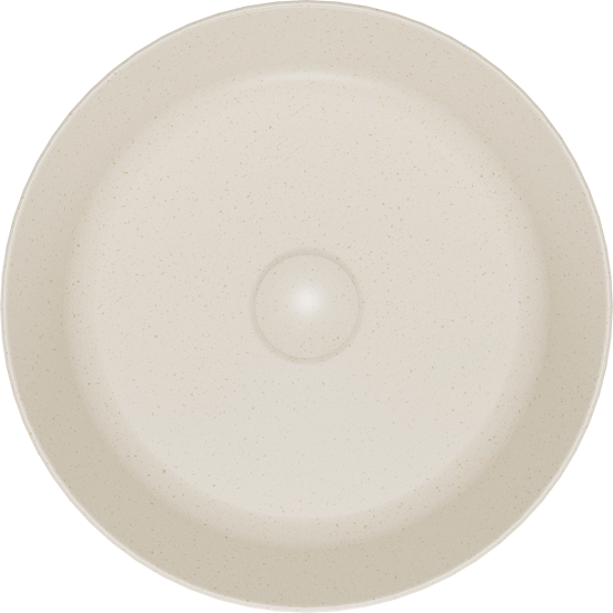 Storke Cona waskom beige granita solid surface rond Ø 36 cm