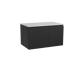 Storke Ribs meuble salle de bains avec tablette pour vasques Tavola
