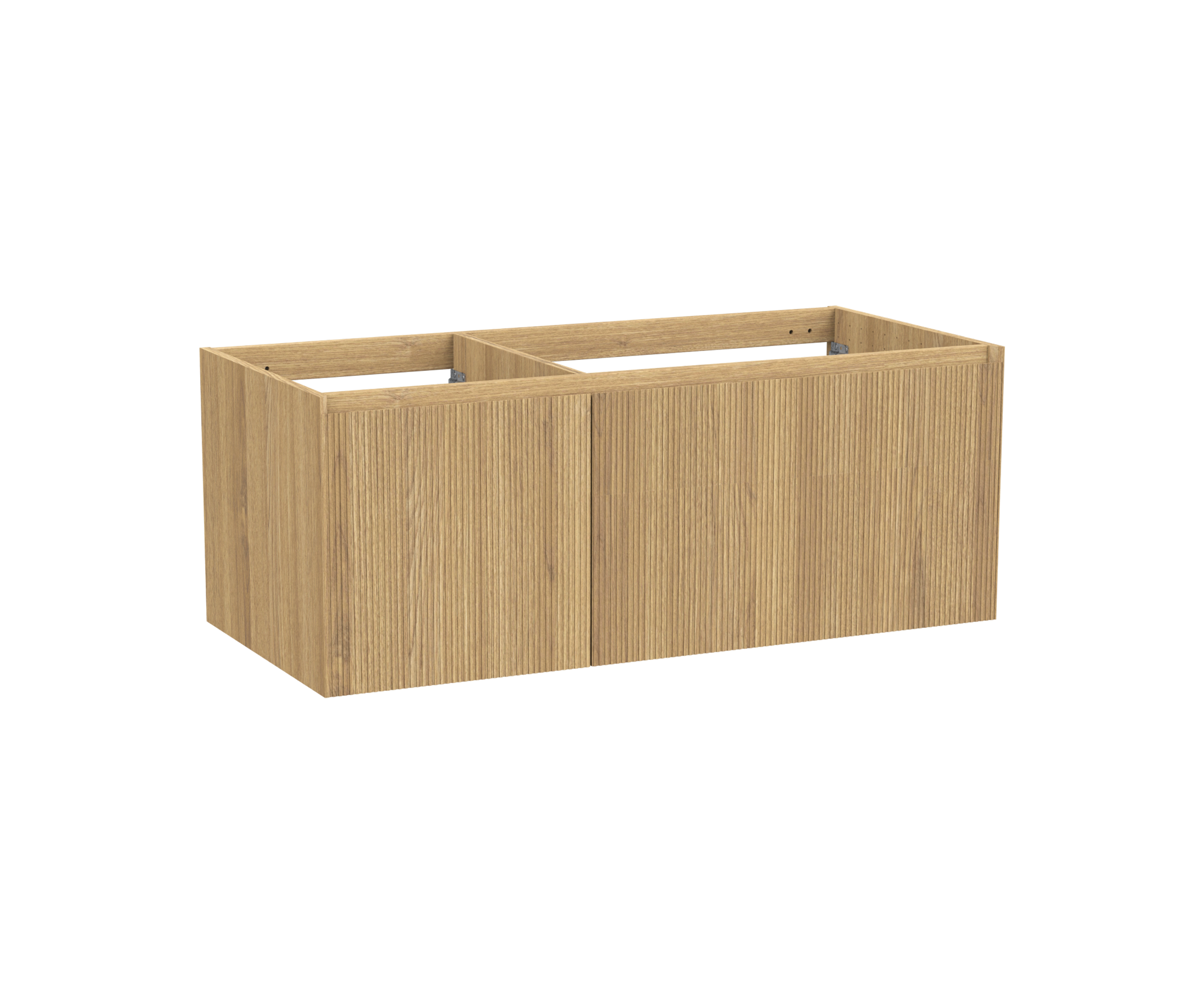 Balmani Fila zwevende wastafelonderkast 120 x 55 cm asymmetrisch rechts fineer naturel eiken 4 lades