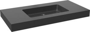 Storke Scuro High Einzelwaschtisch, Quarz matt, 105 x 52 cm