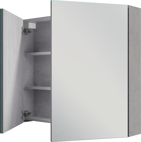 Linie Montro spiegelkast 90 x 75 cm beton grijs