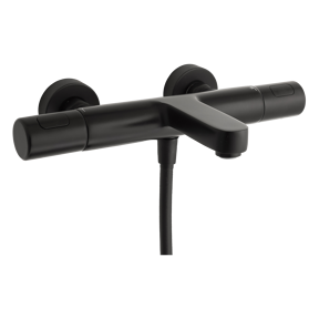 Blaufoss Apollo robinet de bain robinet thermostatique montage mural extérieur noir mat
