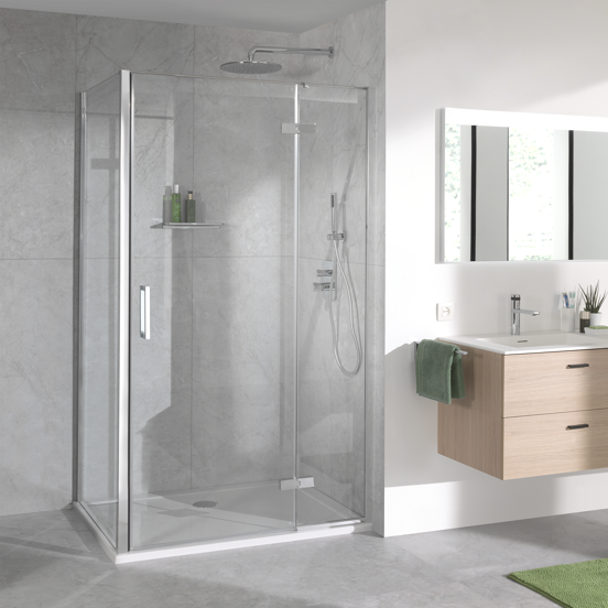 Blaufoss Smartbox Softline thermostat de douche encastré 2 fonctions chrome brillant incl élément intégré