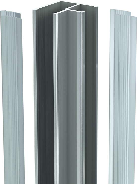Balmani Modular hoekprofiel 200 cm chroom