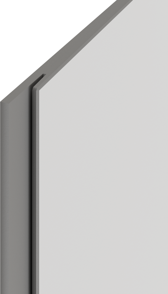 Linie Plato set douchewandpanelen 90 x 90 x 210 cm pvc mat wit