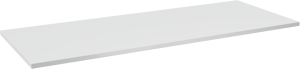 Linie Lado tablette simple ou double marbre composite blanc mat 120 x 46 cm