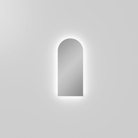 Balmani Giro Arco rondboog badkamerspiegel 35 x 80 cm met spiegelverlichting