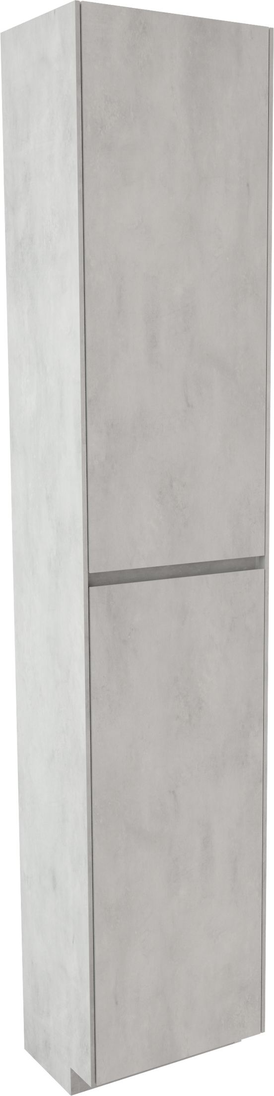 Storke Edge staande badkamerkast rechts beton zilvergrijs 40 x 30 x 200 cm