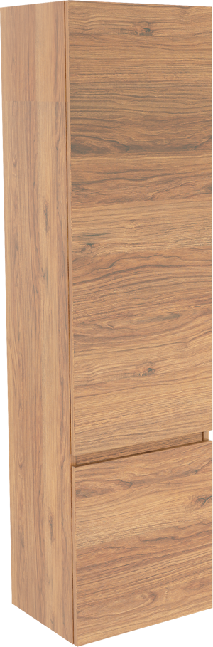 Balmani Lucida zwevende badkamerkast rechts teak 45 x 35 x 169 cm