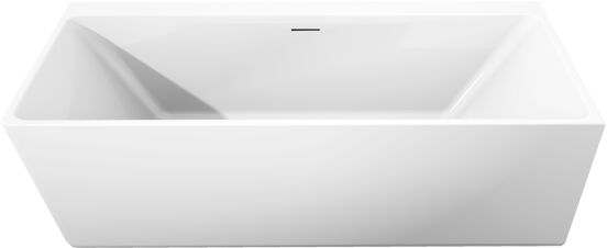 Luca Varess Coda tweepersoons hoekbad rechts 180 x 80 cm acryl glanzend wit