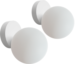 Balmani Orbis LED verlichting 12 cm wit (set van 2)