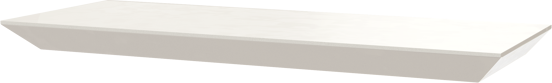 Balmani Mitra étagère murale blanc mat 40 x 16 cm