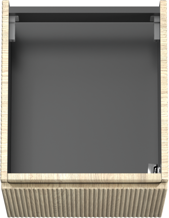 Storke Ribs meuble sous-lavabo suspendu 45 x 52 cm chêne brut