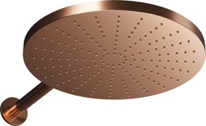 Blaufoss Nola 300 Tête de douche rond 30 cm avec support mural Brushed Rosegold