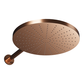 Blaufoss Nola 300 Hoofddouche rond 30 cm met wand douchearm Brushed Rosegold