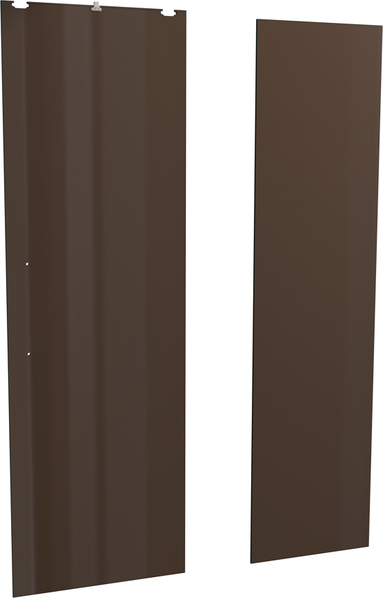Balmani Senses Design porte coulissante réversible 120 cm x 210 cm verre Bronze, coating inclus