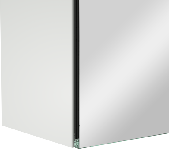 Storke Reflecta Spiegelschrank Bad: 130 x 75 cm, Weiß matt