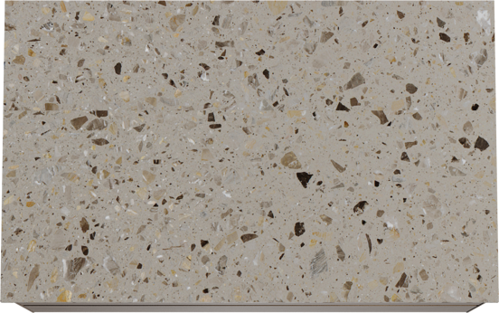 Balmani Mitra zwevend badkamermeubel 90 x 55 cm amerikaanse notelaar met Stretto enkel tablet in terrazzo greige terrazzo