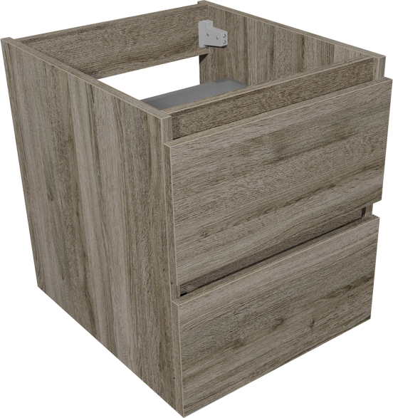 Loft cartagena oak basin cab. 2 drawers 45cm