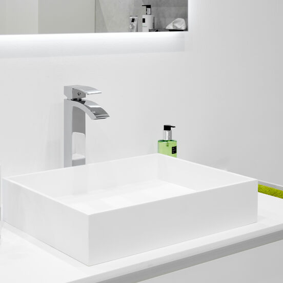 Blaufoss Miniato robinet de lavabo haut chrome brillant
